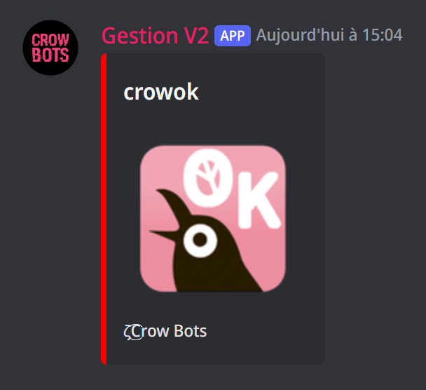 Un émoji du serveur en grand avec +emoji