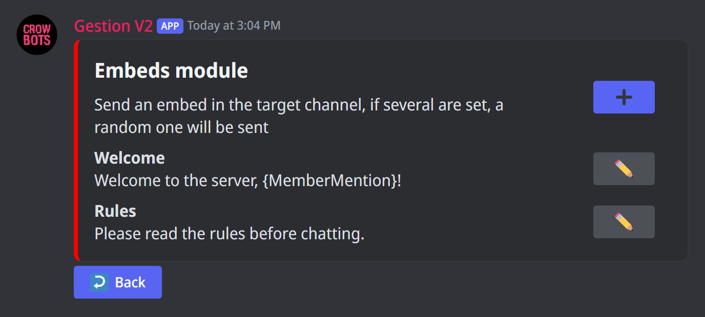 The Embeds module