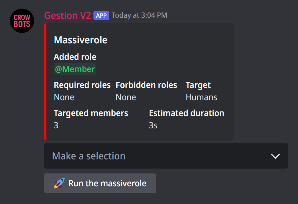 The massiverole panel