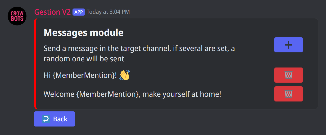 The Messages module