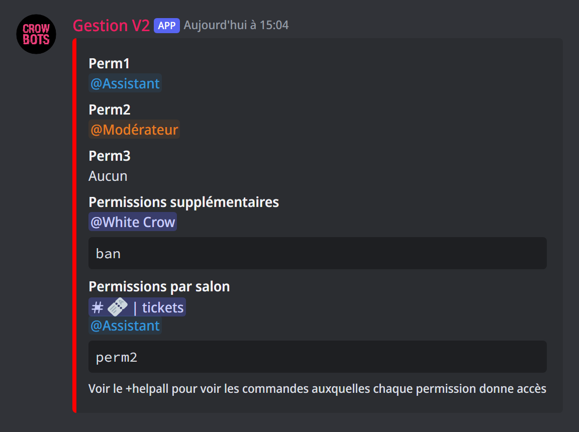 Des permissions plus précises